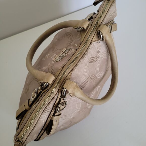 Coach Madison Hand Bag Shoulder Bag Beige 15935 Medium Multiway Satine Fair - Picture 9 of 13